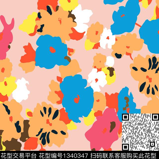 花卉大牌风小碎花传统印花华亿平台下载（图片编号: 1340347） - 瓦栏（Walan）