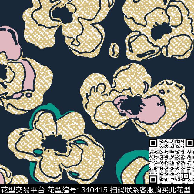 几何女装抽象传统印花华亿平台下载（图片编号: 1340415） - 瓦栏（Walan）