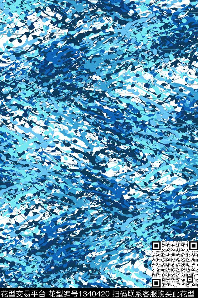 抽象男装家居服户外传统印花华亿平台下载（图片编号: 1340420） - 瓦栏（Walan）