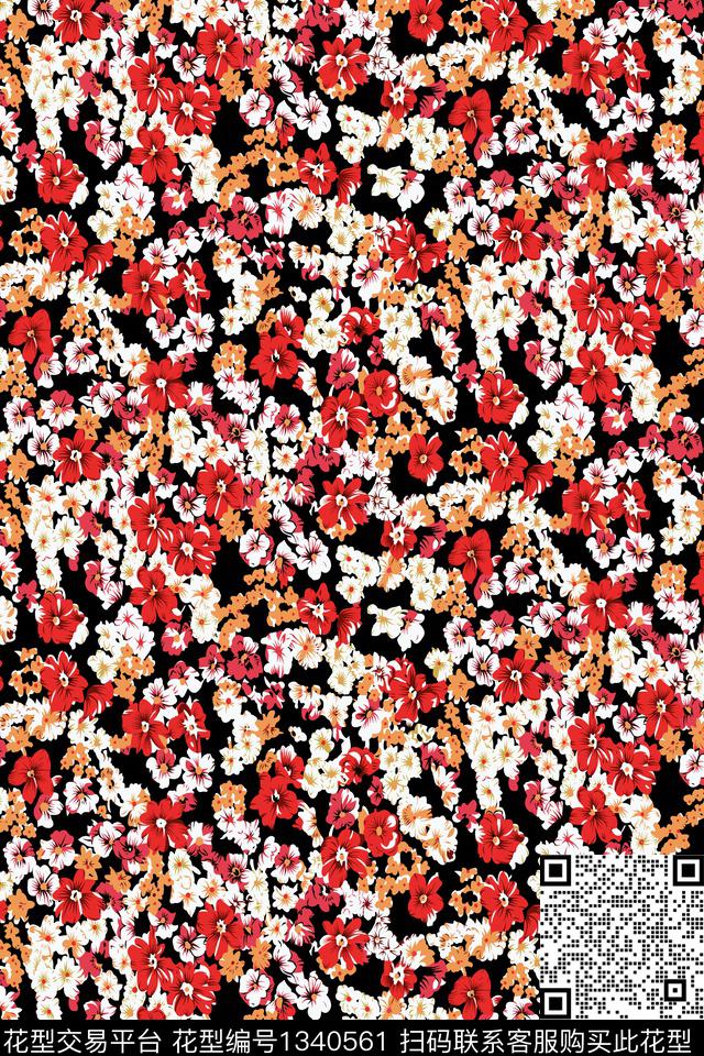 女装花卉大牌风传统印花华亿平台下载（图片编号: 1340561） - 瓦栏（Walan）