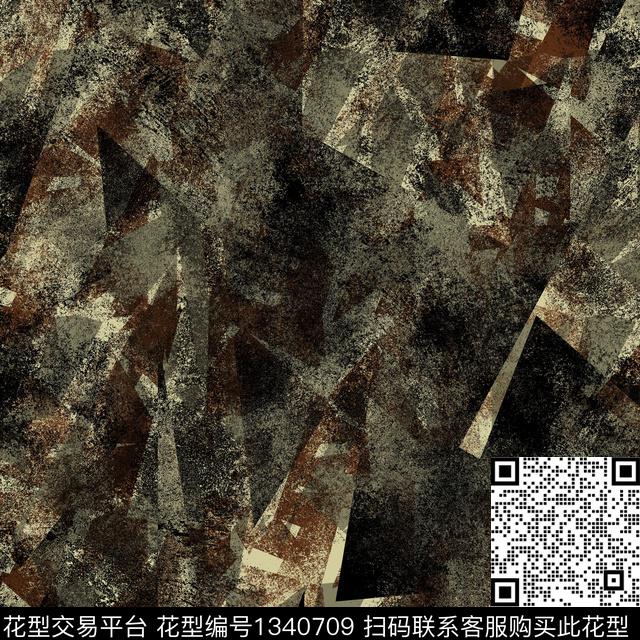 纸印花几何抽象男装传统印花华亿平台下载（图片编号: 1340709） - 瓦栏（Walan）