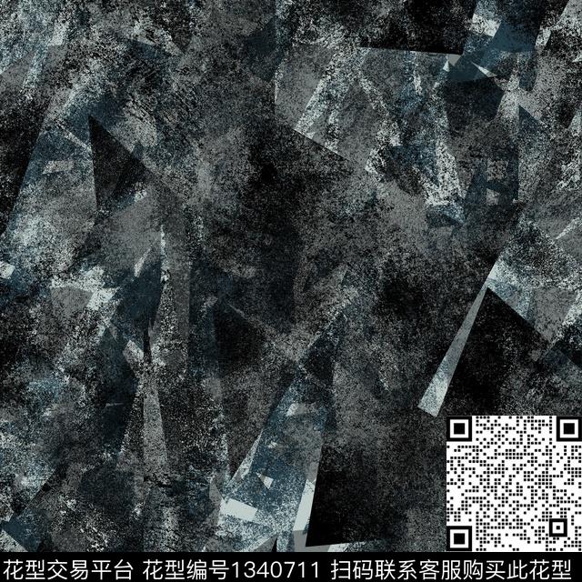 纸印花几何抽象男装传统印花华亿平台下载（图片编号: 1340711） - 瓦栏（Walan）