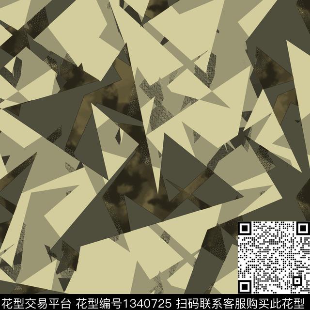 纸印花几何抽象男装传统印花华亿平台下载（图片编号: 1340725） - 瓦栏（Walan）