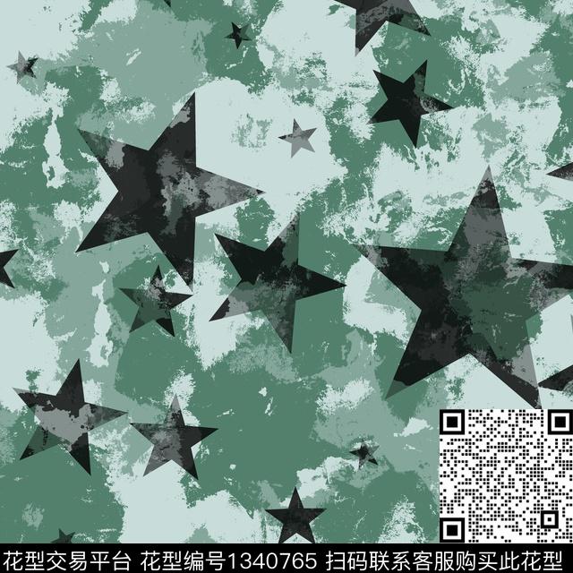 纸印花几何抽象男装传统印花华亿平台下载（图片编号: 1340765） - 瓦栏（Walan）