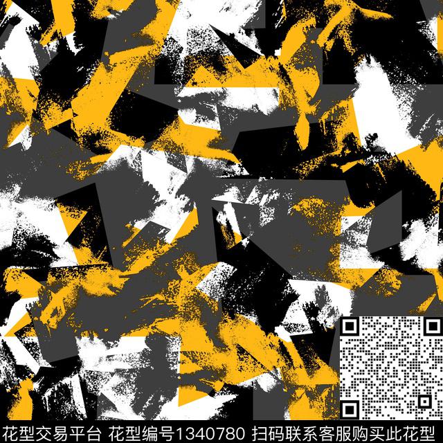 纸印花几何抽象男装传统印花华亿平台下载（图片编号: 1340780） - 瓦栏（Walan）