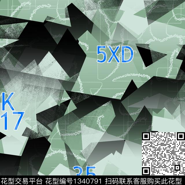 纸印花几何抽象男装传统印花华亿平台下载（图片编号: 1340791） - 瓦栏（Walan）