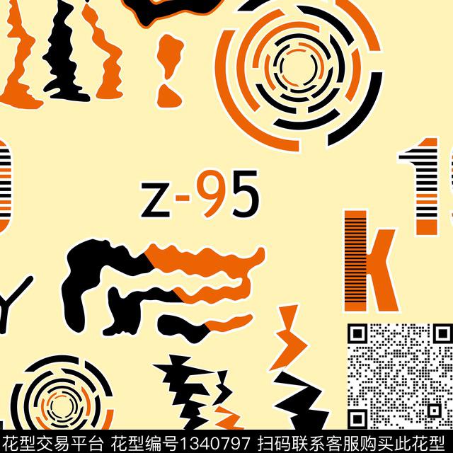 纸印花几何抽象男装传统印花华亿平台下载（图片编号: 1340797） - 瓦栏（Walan）