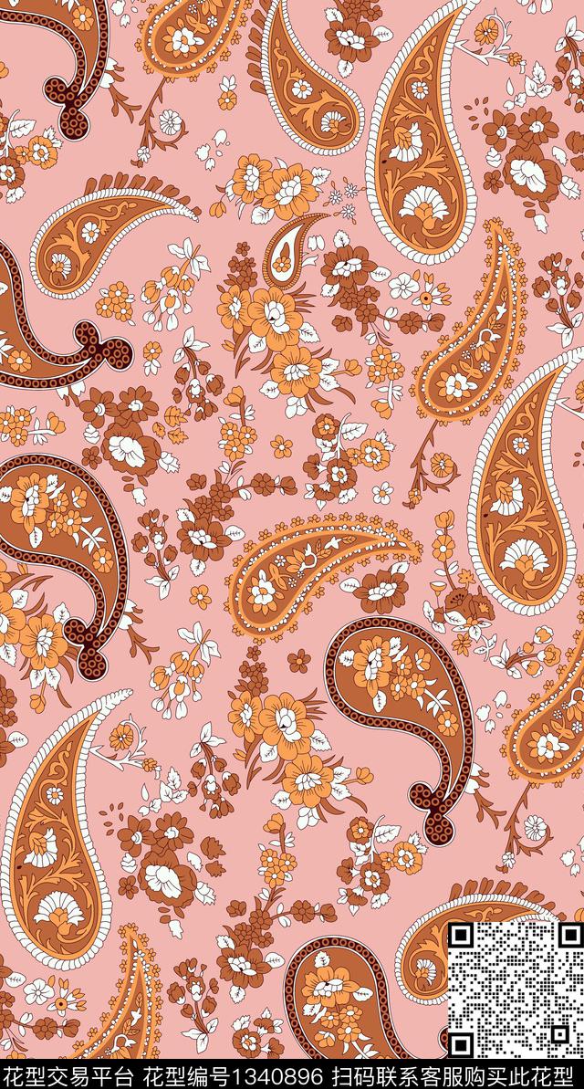 女装花卉大牌风传统印花华亿平台下载（图片编号: 1340896） - 瓦栏（Walan）