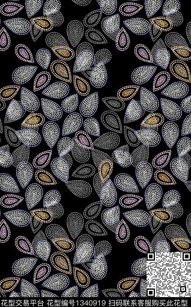 几何雪纺大牌风传统印花华亿平台下载（图片编号: 1340919） - 瓦栏（Walan）