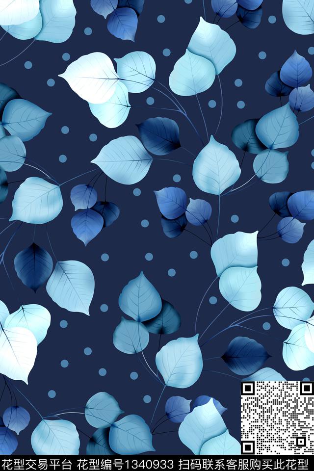 大牌风小清新波点数码印花华亿平台下载（图片编号: 1340933） - 瓦栏（Walan）