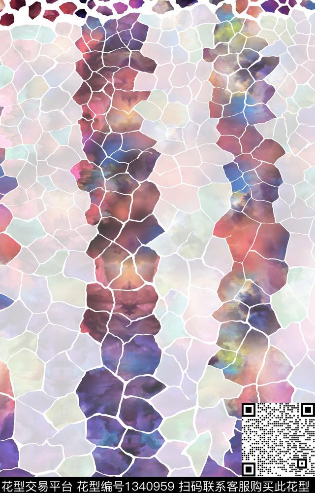 抽象数码印花华亿平台下载（图片编号: 1340959） - 瓦栏（Walan）