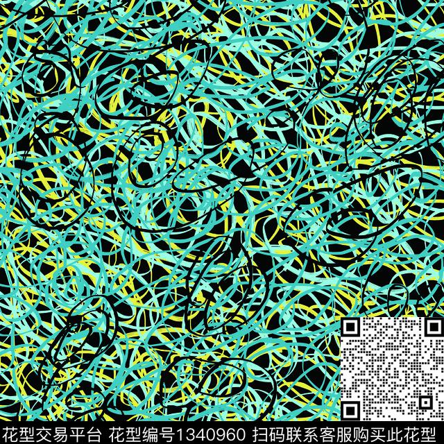 抽象大牌风传统印花华亿平台下载（图片编号: 1340960） - 瓦栏（Walan）