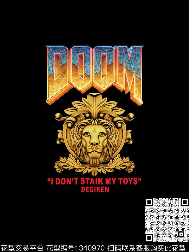 狮子潮牌大牌风传统印花华亿平台下载（图片编号: 1340970） - 瓦栏（Walan）