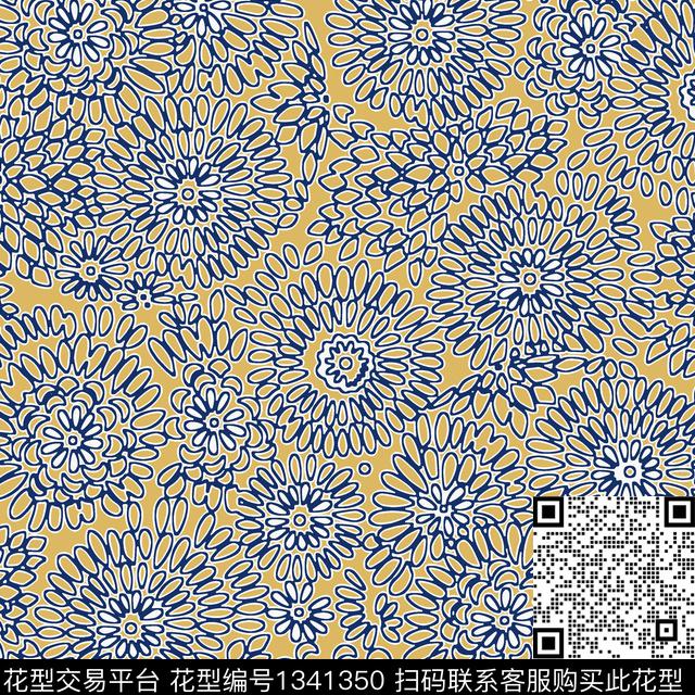 几何女装抽象传统印花华亿平台下载（图片编号: 1341350） - 瓦栏（Walan）