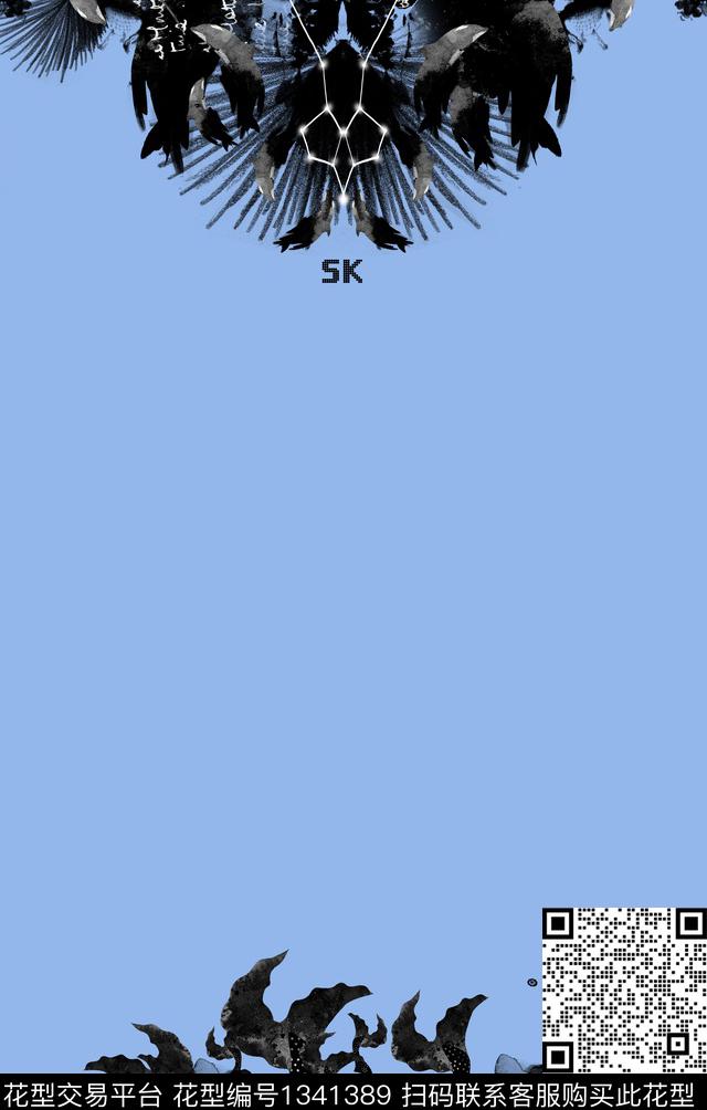 几何男装大牌风数码印花华亿平台下载（图片编号: 1341389） - 瓦栏（Walan）