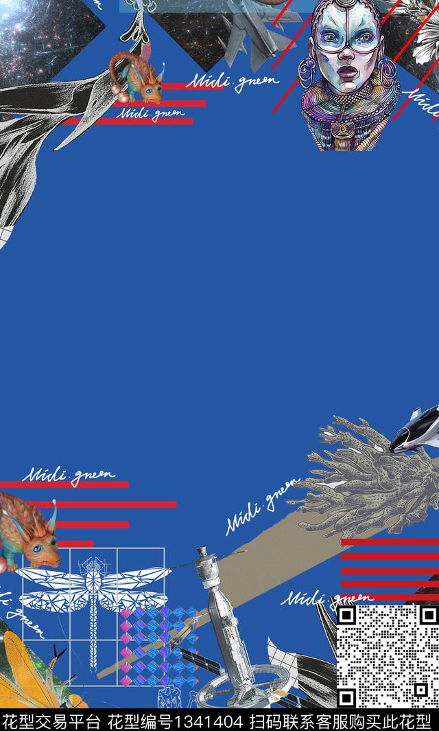 几何男装大牌风数码印花华亿平台下载（图片编号: 1341404） - 瓦栏（Walan）