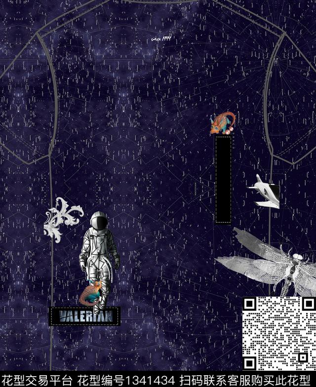 几何男装大牌风数码印花华亿平台下载（图片编号: 1341434） - 瓦栏（Walan）