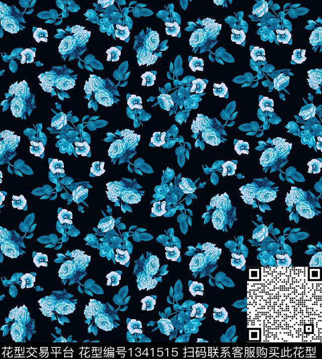 女装花卉大牌风传统印花华亿平台下载（图片编号: 1341515） - 瓦栏（Walan）