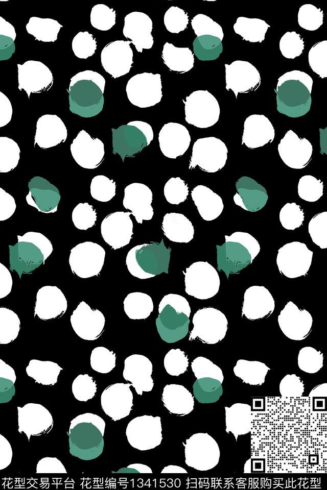 几何小清新淑女传统印花华亿平台下载（图片编号: 1341530） - 瓦栏（Walan）