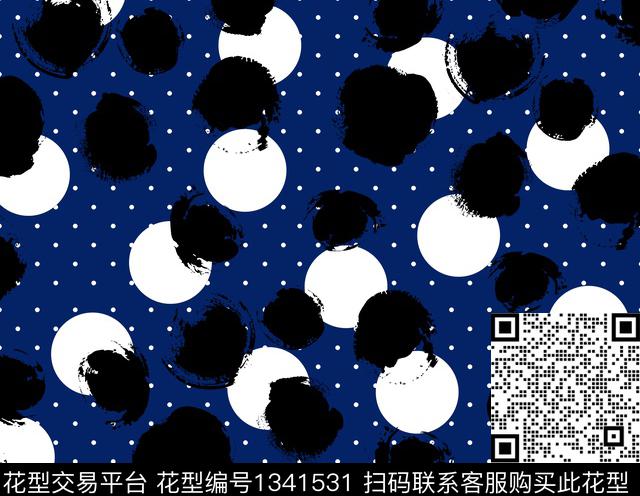 几何小清新淑女传统印花华亿平台下载（图片编号: 1341531） - 瓦栏（Walan）