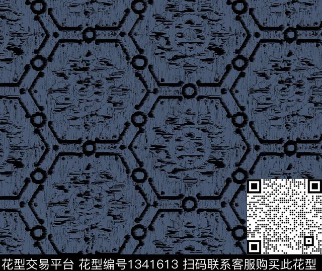 几何女装抽象传统印花华亿平台下载（图片编号: 1341613） - 瓦栏（Walan）