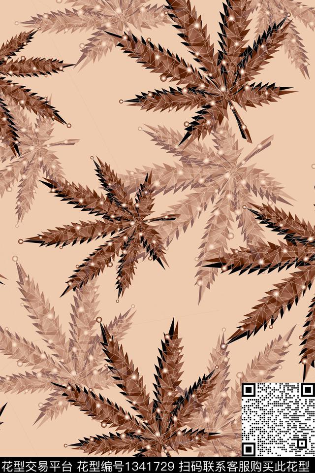 民族风清爽底花卉春夏华亿平台数码印花华亿平台下载（图片编号: 1341729） - 瓦栏（Walan）