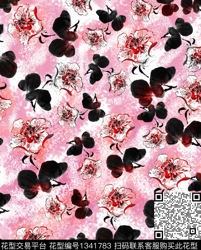 数码华亿平台肌理笔触数码印花华亿平台下载（图片编号: 1341783） - 瓦栏（Walan）