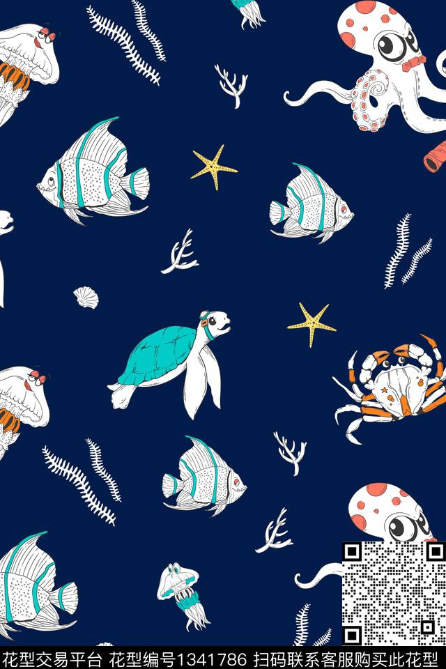 童装小清新卡通传统印花华亿平台下载（图片编号: 1341786） - 瓦栏（Walan）