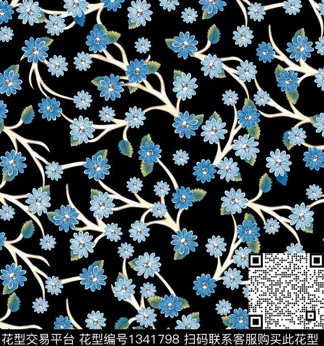 女装花卉大牌风传统印花华亿平台下载（图片编号: 1341798） - 瓦栏（Walan）