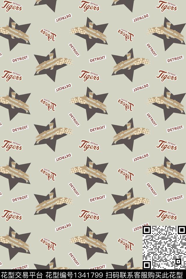 字母童装几何传统印花华亿平台下载（图片编号: 1341799） - 瓦栏（Walan）