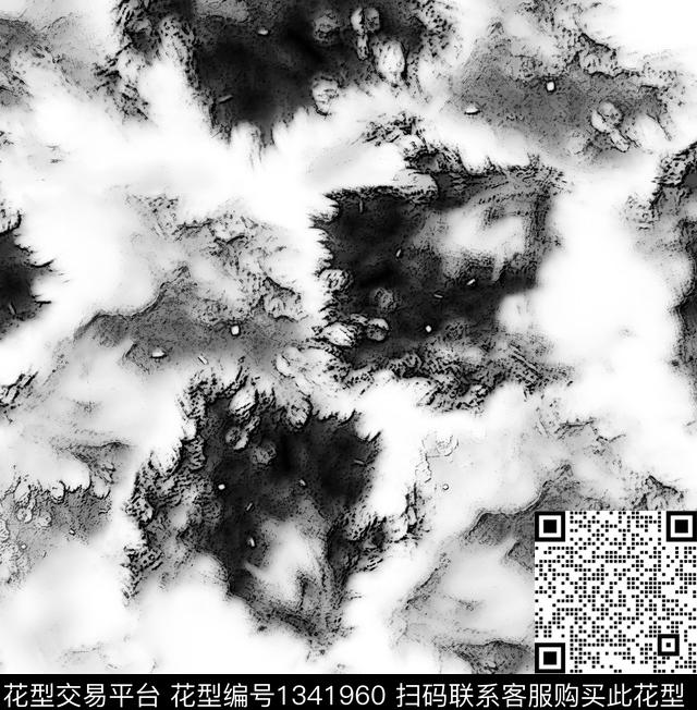 数码华亿平台肌理水墨风数码印花华亿平台下载（图片编号: 1341960） - 瓦栏（Walan）