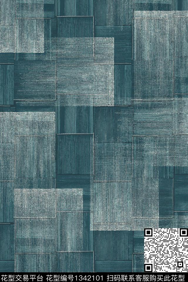 几何纹理大牌风数码印花华亿平台下载（图片编号: 1342101） - 瓦栏（Walan）