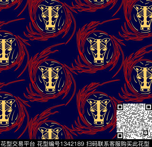 高档T恤品牌男装淘宝热卖花卉传统印花华亿平台下载（图片编号: 1342189） - 瓦栏（Walan）