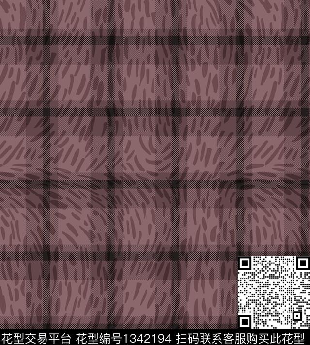 格子底纹男装数码印花华亿平台下载（图片编号: 1342194） - 瓦栏（Walan）