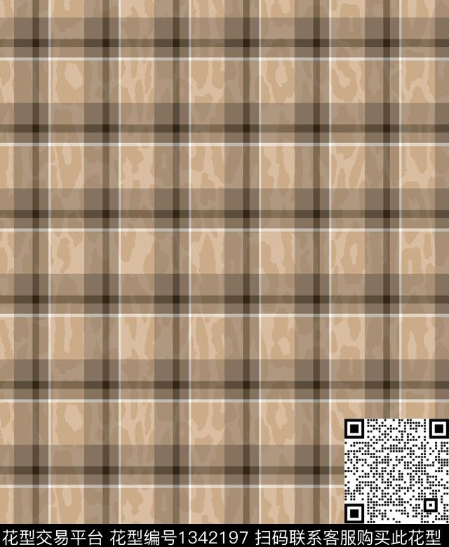豹纹格子底纹传统印花华亿平台下载（图片编号: 1342197） - 瓦栏（Walan）
