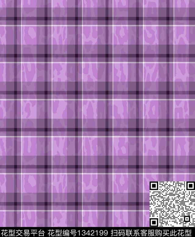 豹纹格子底纹数码印花华亿平台下载（图片编号: 1342199） - 瓦栏（Walan）