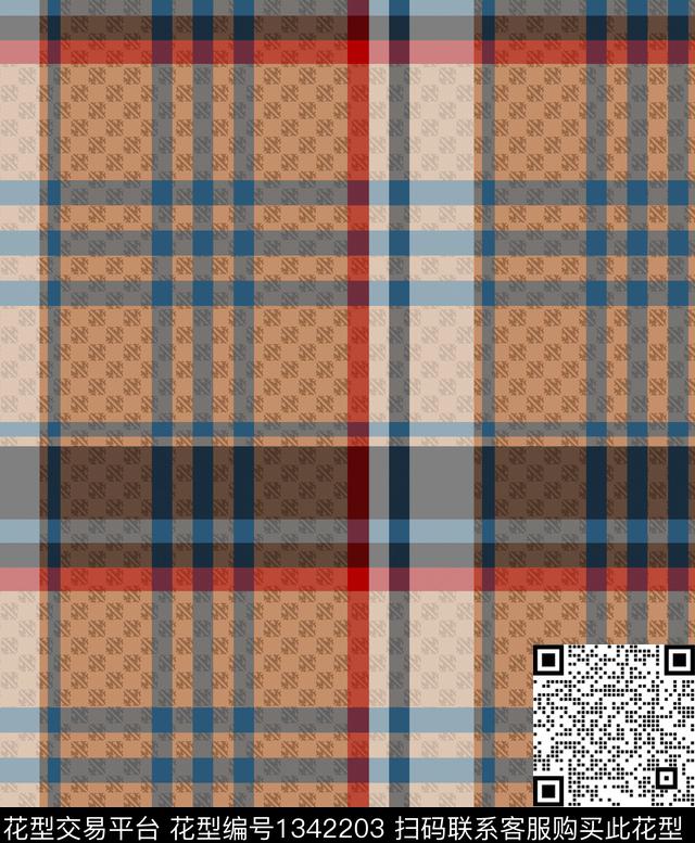 字母格子底纹数码印花华亿平台下载（图片编号: 1342203） - 瓦栏（Walan）