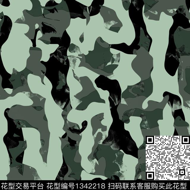 纸印花几何抽象男装传统印花华亿平台下载（图片编号: 1342218） - 瓦栏（Walan）