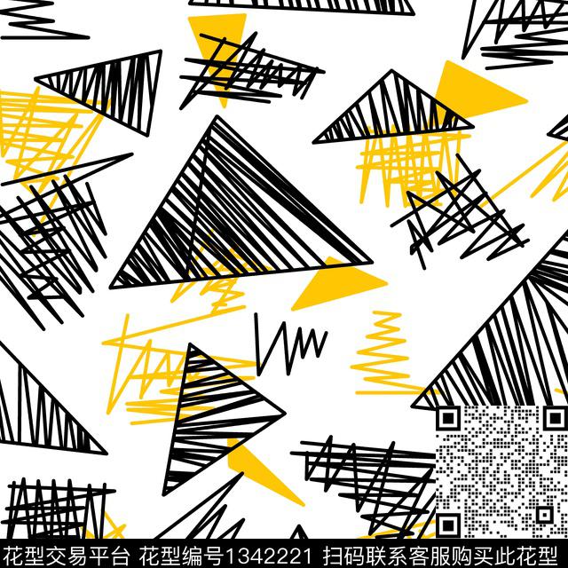 几何纸印花大牌风传统印花华亿平台下载（图片编号: 1342221） - 瓦栏（Walan）