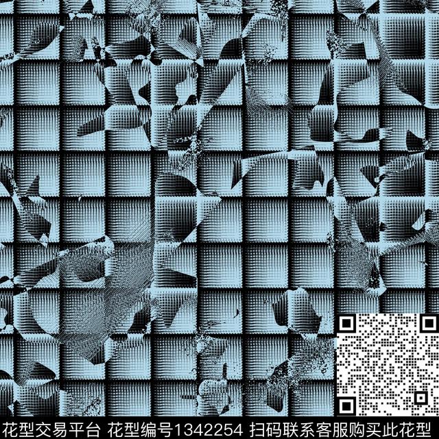 纸印花几何抽象男装传统印花华亿平台下载（图片编号: 1342254） - 瓦栏（Walan）