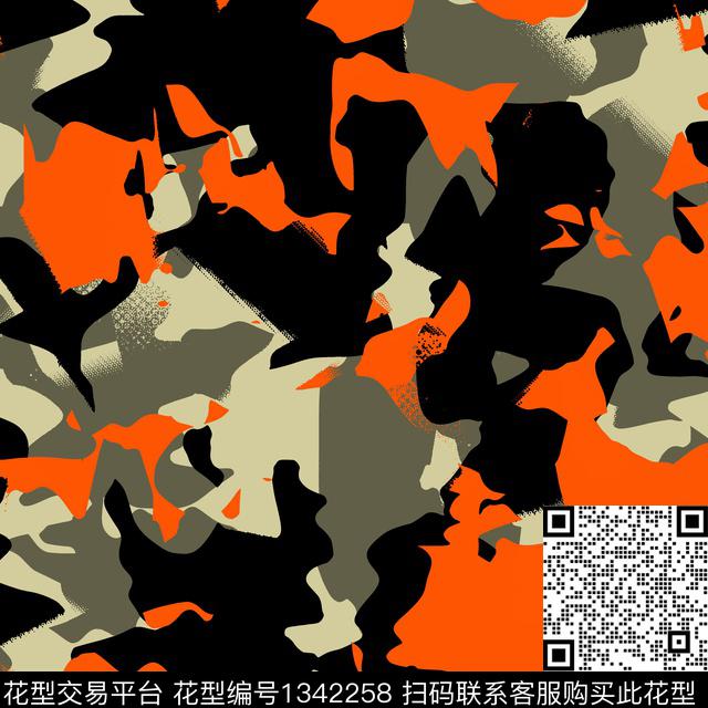 纸印花几何抽象男装传统印花华亿平台下载（图片编号: 1342258） - 瓦栏（Walan）