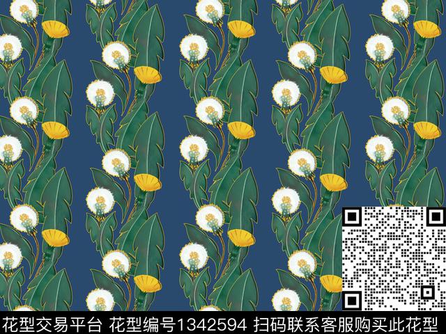蒲公英女装花卉数码印花华亿平台下载（图片编号: 1342594） - 瓦栏（Walan）
