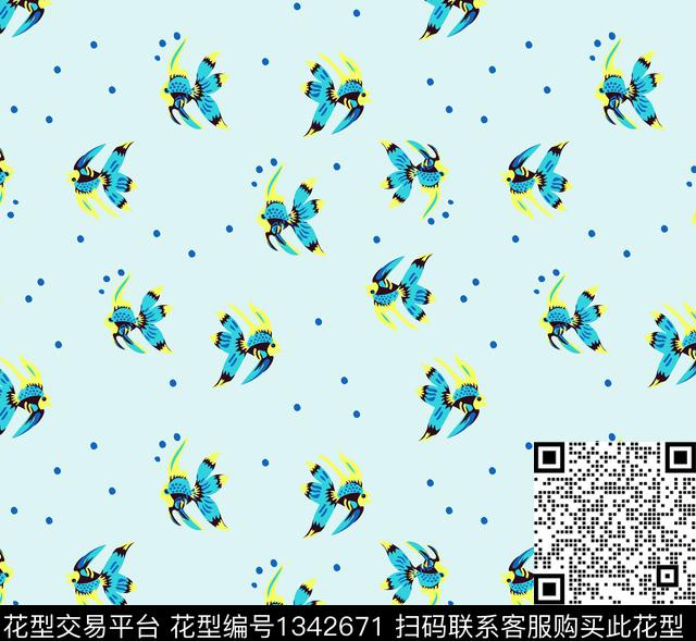 趋势华亿平台童装大牌风传统印花华亿平台下载（图片编号: 1342671） - 瓦栏（Walan）