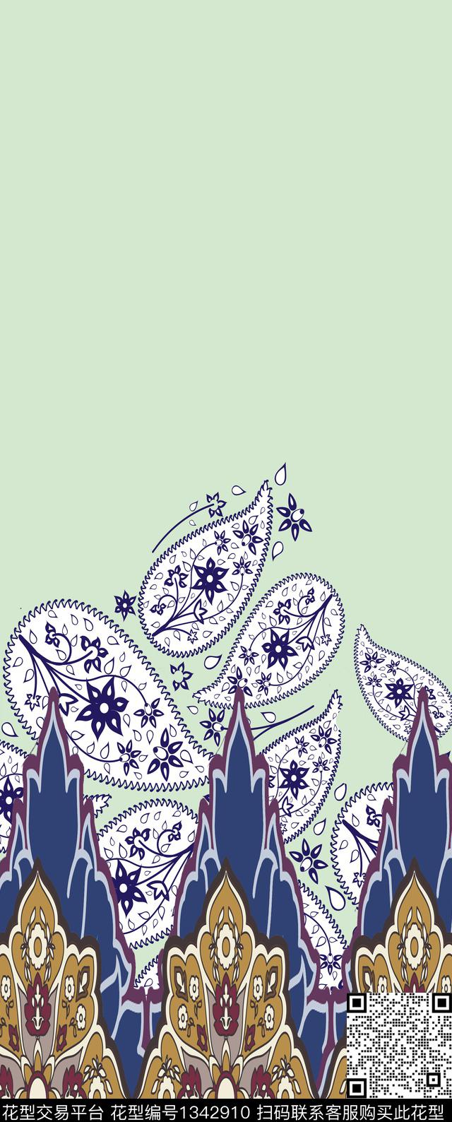 几何大牌风传统华亿平台传统印花华亿平台下载（图片编号: 1342910） - 瓦栏（Walan）