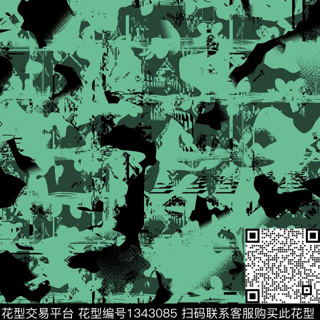 纸印花几何抽象男装传统印花华亿平台下载（图片编号: 1343085） - 瓦栏（Walan）