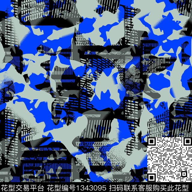 纸印花几何抽象男装传统印花华亿平台下载（图片编号: 1343095） - 瓦栏（Walan）