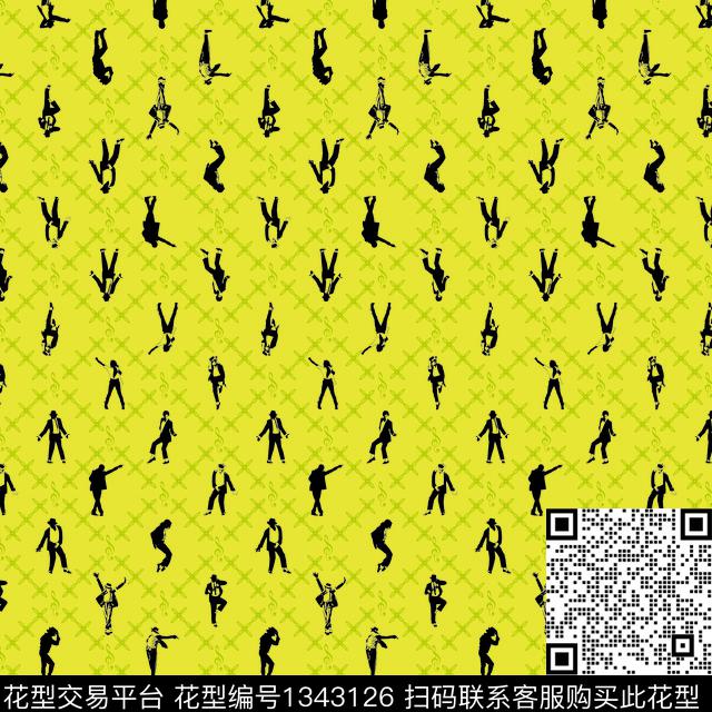 插画趋势华亿平台线条数码印花华亿平台下载（图片编号: 1343126） - 瓦栏（Walan）