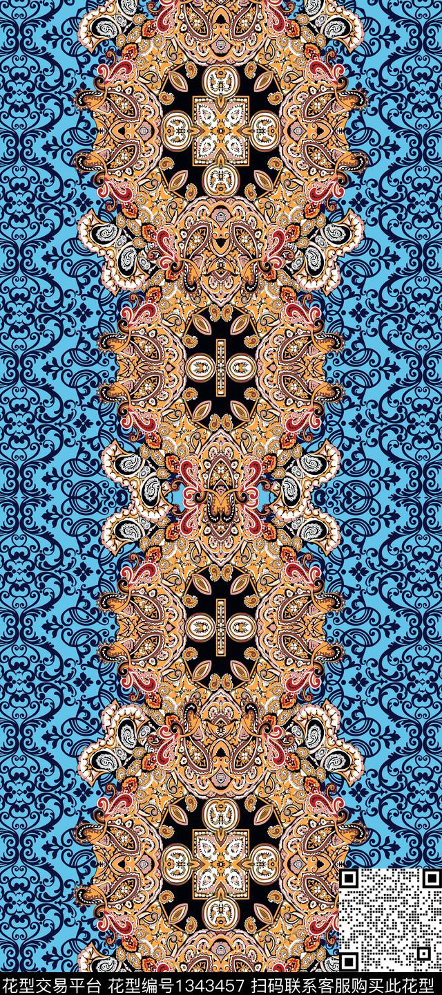 部落风秋冬华亿平台传统印花华亿平台下载（图片编号: 1343457） - 瓦栏（Walan）