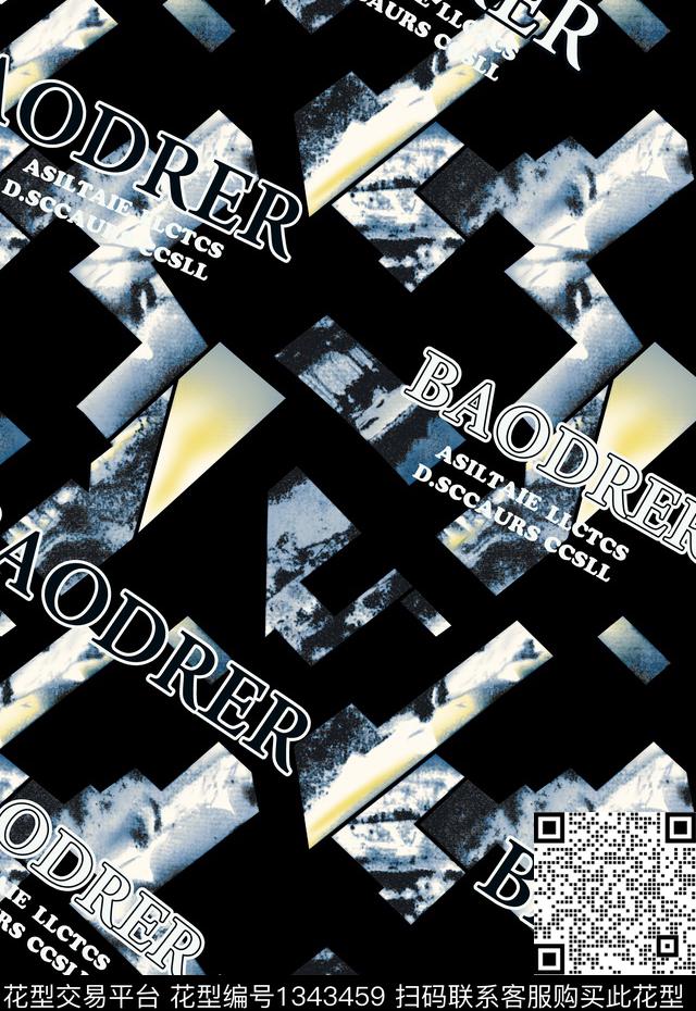 字母男装大牌风传统印花华亿平台下载（图片编号: 1343459） - 瓦栏（Walan）