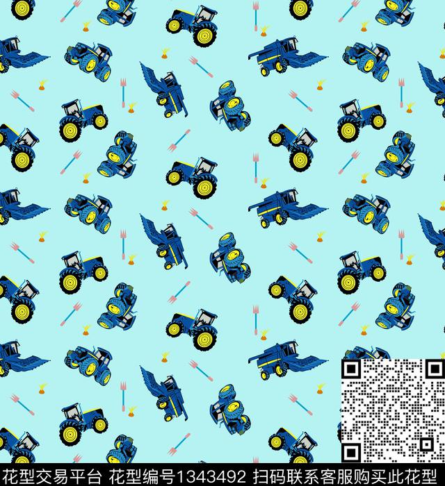 趋势华亿平台童装大牌风传统印花华亿平台下载（图片编号: 1343492） - 瓦栏（Walan）